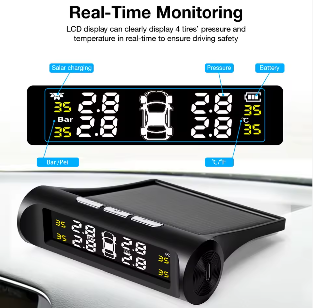 TYRE PRESSURE MONITOR SOLAR (TPMS)